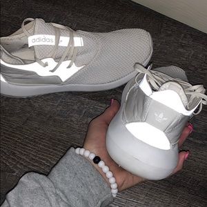Womens White Tubular Adidas